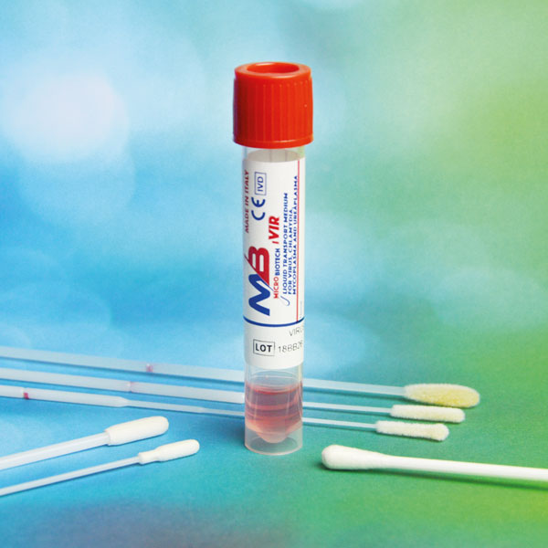 Аплікатор MICROBIOTECH стерил. в пробірці, 13*80 VIRUS ПП+віскоза 250/VIR/ST4